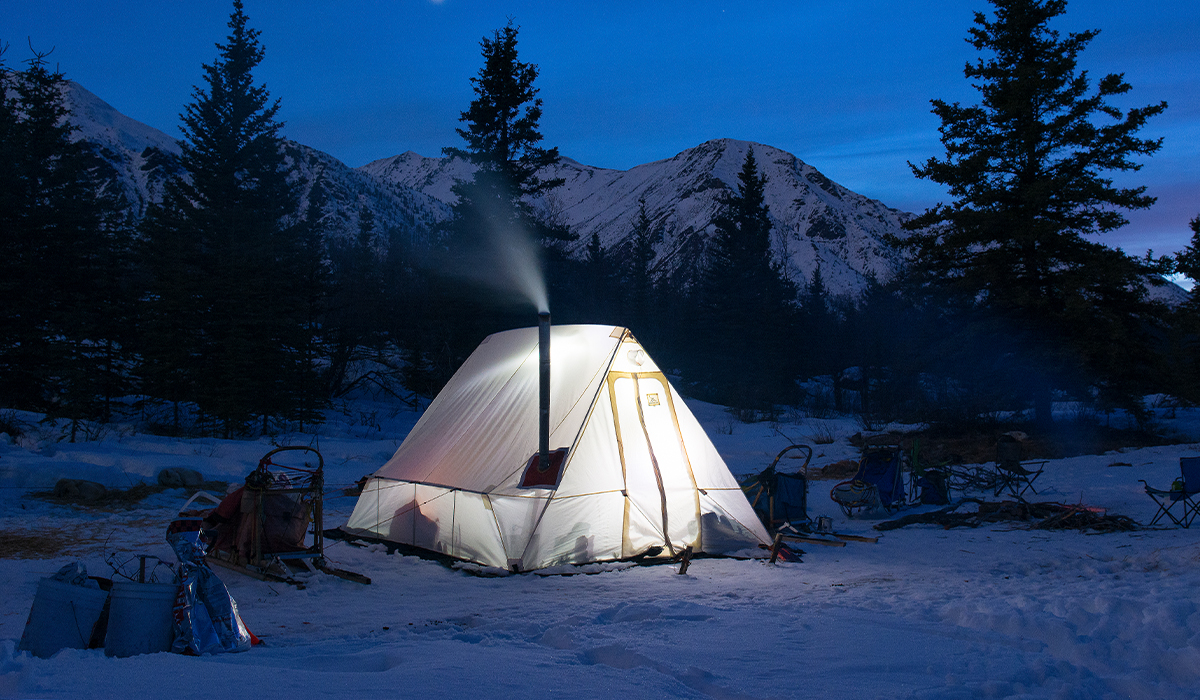 Play outside and stay outside, with winter camping