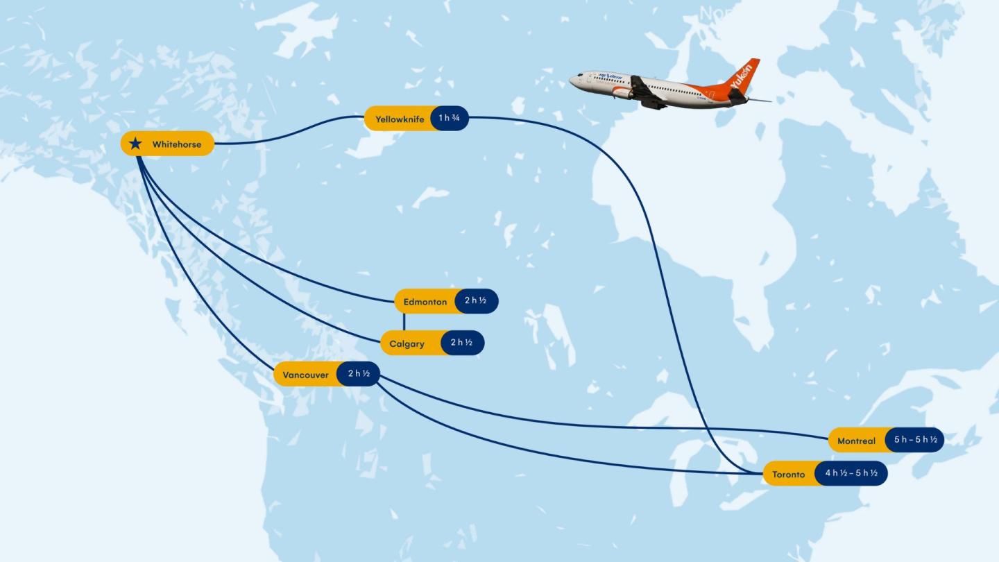 map with air north jet