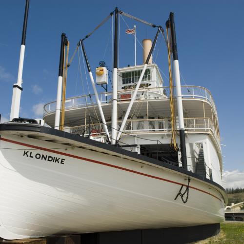 A view of the S.S. Klondike National Historic Site