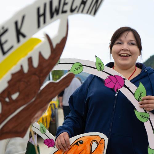Tr'ondek Hwech'in Discovery Day celebrations in Dawson City