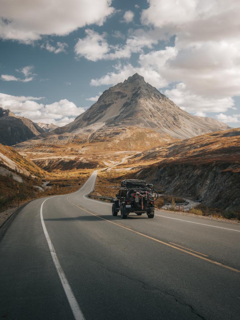 A view of the Haines Highway