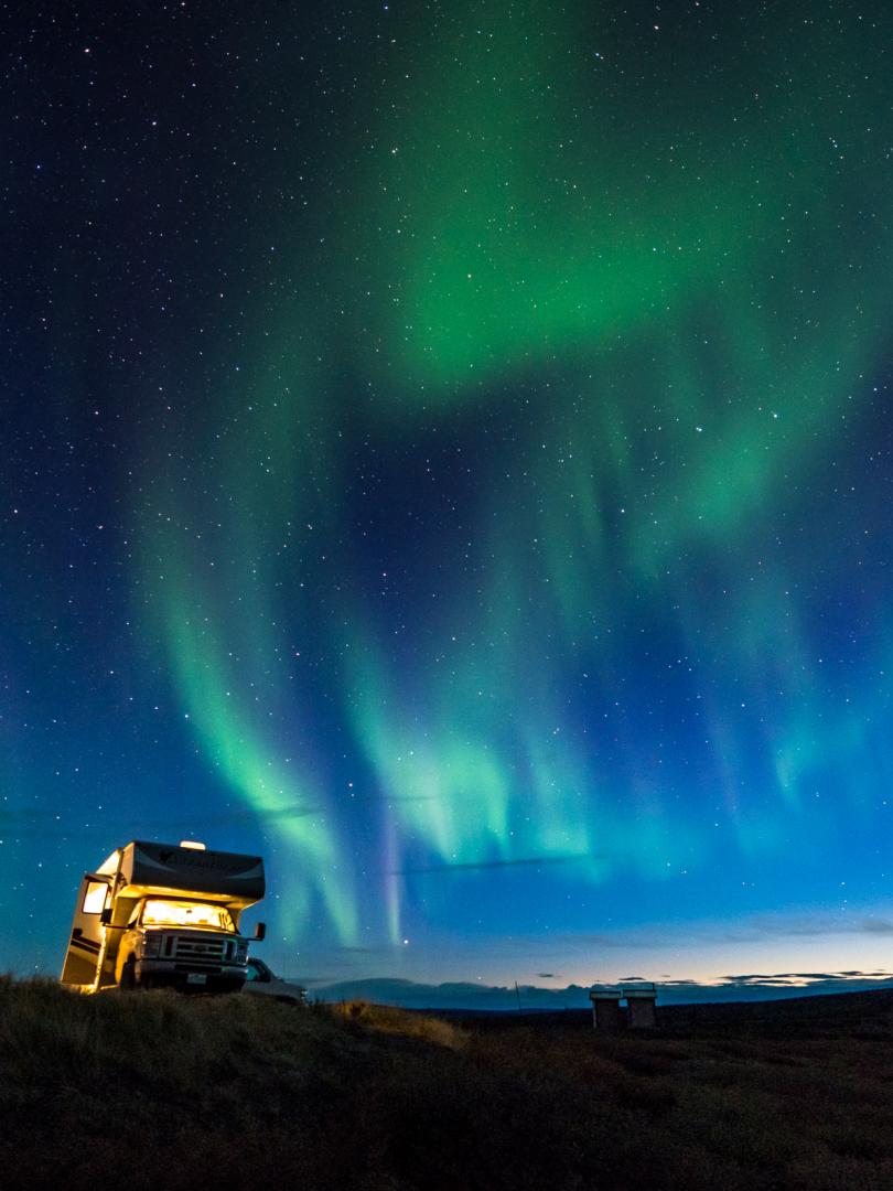 Aurora Borealis with Fraserway Class C Motorhomes